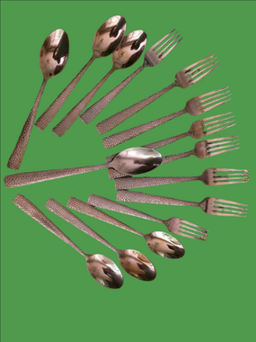 4/$97 Deal! Elite Textured Copper Flatware Set